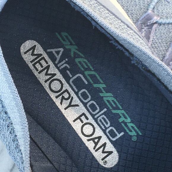 Skechers Womens Arya Blue Slip-on Sneaker Size 9 - Picture 8 of 16